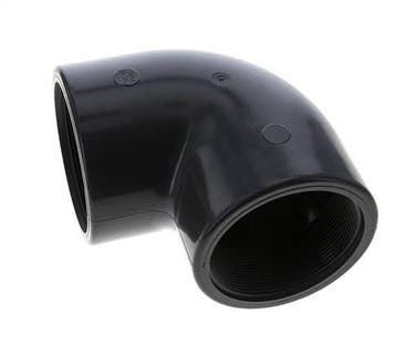 Raccord coudé 90deg Rp3 Femelle PVC-U 16bar (224.8psi) EN, Bricolage & Construction, Verzenden