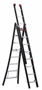 Altrex 3-delige reformladder Nevada 3×8 sporten, Nieuw, Ophalen of Verzenden, Ladder, Opvouwbaar of Inschuifbaar
