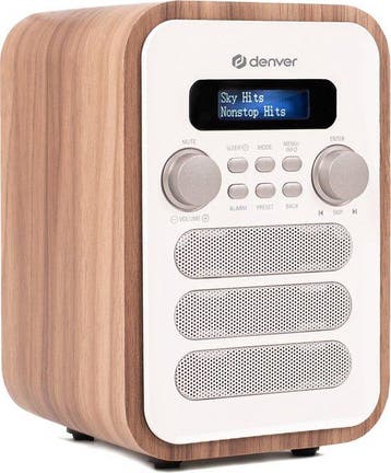 2dekans | Denver DAB-radio - Retro Radio - Bluetooth - DAB+/, Ophalen of Verzenden