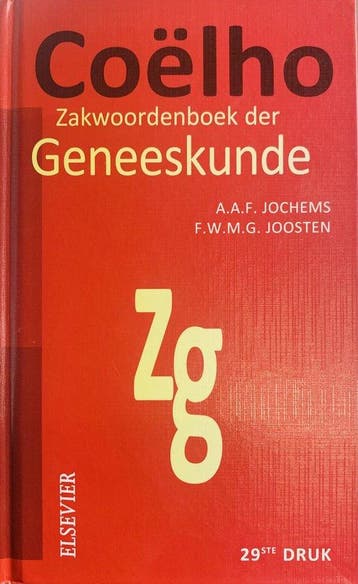 Coëlho Zakwoordenboek Der Geneeskunde / Druk 29 - Coelho, Boeken, Verzenden, Nieuw