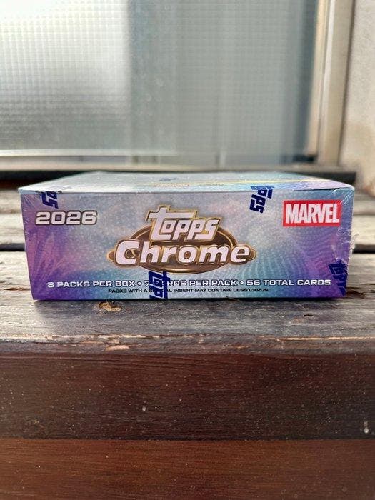 Topps Chrome Marvel Mega Box 2026 - 1 Sealed box, Verzamelen, Overige Verzamelen