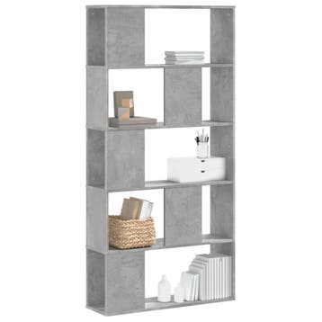 vidaXL Boekenkast 5-laags 80,5x23,5x162,5 cm bewerkt hout, Verzenden, Nieuw