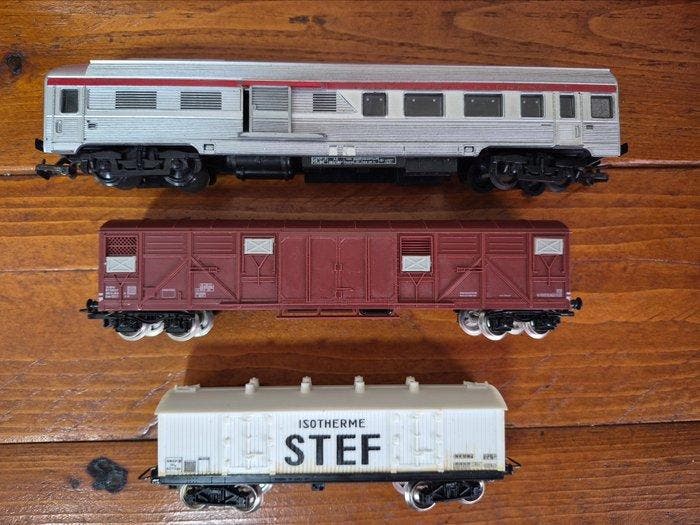 Jouef H0 - Modeltrein goederenwagonset (3) - SNCF / STEF, Hobby & Loisirs créatifs, Trains miniatures | HO