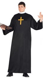 Priester Kostuum Zwart, Kleding | Heren, Carnavalskleding en Feestkleding, Verzenden, Nieuw