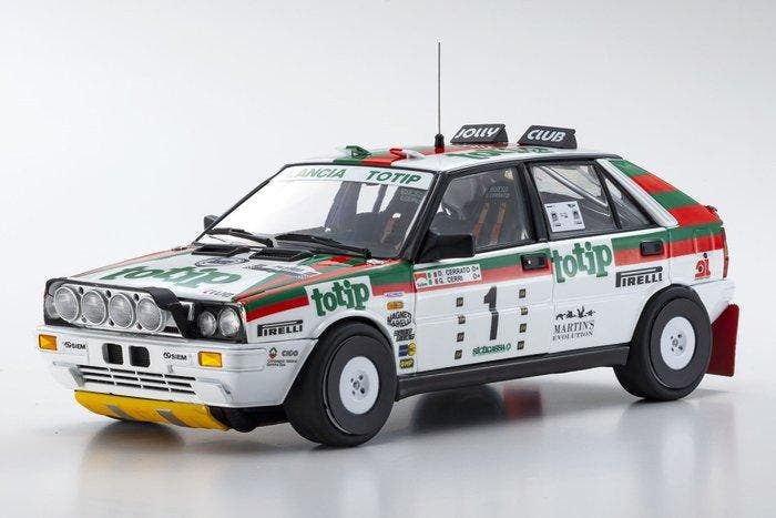 Kyosho 1:18 - Model sportwagen - LANCIA Delta 4WD Gr.A Jolly, Hobby en Vrije tijd, Modelauto's | 1:5 tot 1:12