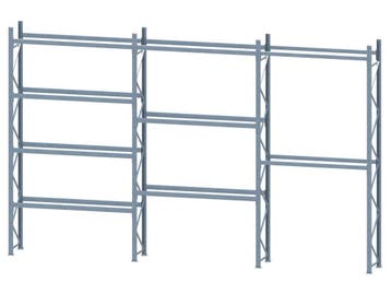 Palletstelling - 4 staanders 5000x800mm - Totale lengte: 8m2, Ophalen of Verzenden
