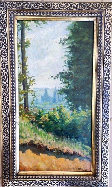 Renè Dubois (1869-1958) - Veduta di città, Antiek en Kunst