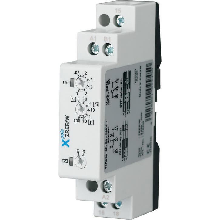 Eaton Relais temporisé ZRER/W 1 contact inverseur 24-240V -, Bricolage & Construction, Électricité & Câbles, Envoi