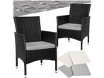 tectake® - Wicker tuinstoelen - Set van 2 - UV-bestendig -, Tuin en Terras, Verzenden, Nieuw