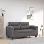 vidaXL Tweezitsbank / zetel 120 cm kunstleer grijs, Verzenden