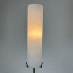 IDL Italiaans design vloerlamp met wit glazen kap, Gebruikt