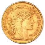 France. 10 Francs 10 Francs Marianne Rooster Gold Coin