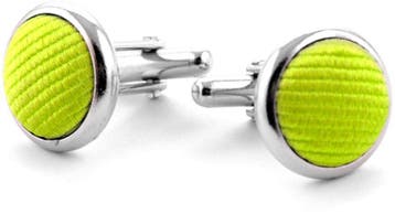 Zijde Manchetknoop Lime Groen F04 maat  Heren, Handtassen en Accessoires, Manchetknopen, Verzenden, Nieuw
