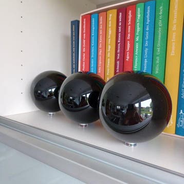 Obsidiaan Bol - Hoogte: 100 mm - Breedte: 100 mm- 1050 g -