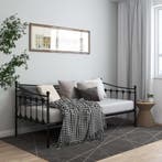 vidaXL Slaapbank metaal zwart 90x200 cm, Verzenden, Nieuw