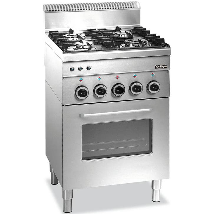 Fornuis + Oven | MINIMA 600 | Gas/Elektrisch | 4 Branders, Zakelijke goederen, Horeca | Keukenapparatuur, Nieuw in verpakking