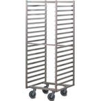 Regaalwagen | RVS | 36 Etages (1/1 GN) | Wielen |, Verzenden