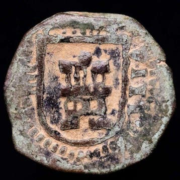 . Spanje Felipe IV (1621-1665). 8 Maravedís Ceca de, Postzegels en Munten