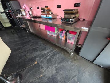 RVS verijdbare werktafel NN NN, Nieuw