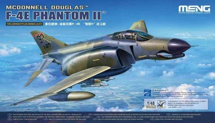 MENG-Model LS-017 McDonnell Douglas F-4E Phantom II, Hobby en Vrije tijd, Modelbouw | Vliegtuigen en Helikopters, Nieuw, Overige merken