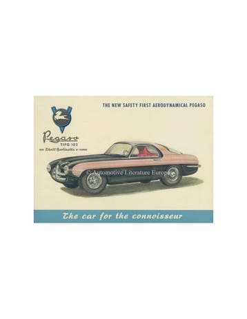 1954 PEGASO 102 B BS TOURING BROCHURE ENGELS, Ophalen of Verzenden