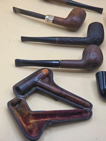 Sans prix de réserve - Pipe - Bois, Terre cuite - (13)