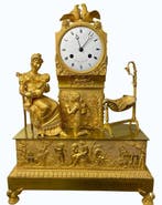 Figurale pendule - Brons - 1800-1850, Antiek en Kunst, Antiek | Klokken