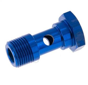 Boulon banjo 1 voie en aluminium avec filetage mâle G3/8, Verzenden