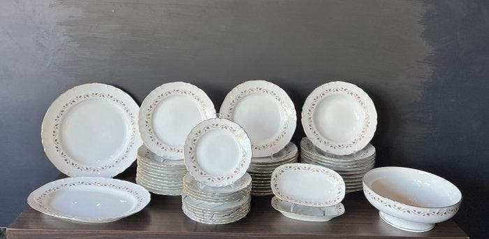 Fichard Ginori - Tafelservies (50) - Lorena - Porselein, Antiek en Kunst, Antiek | Meubels | Tafels