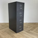 Oda  dossierkast vv 4 lades (hxbxd) 135x44x71 cm, antraciet, Gebruikt, Metaal