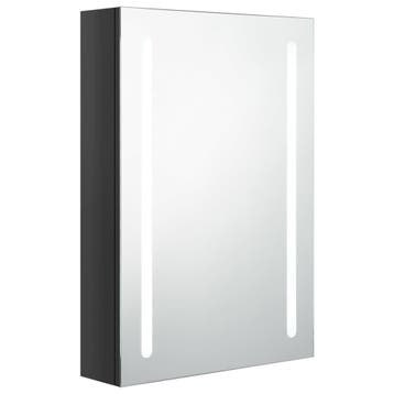 LED Spiegelkast Zwart | Tweede kansje, OP = OP, Spiegelkast, Verzenden, 50 tot 100 cm, Zo goed als nieuw