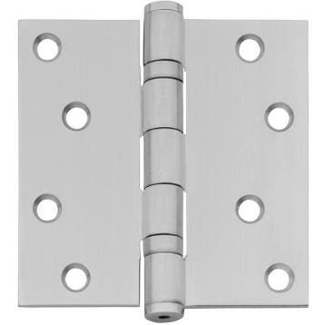 Kogellagerscharnier rechte hoeken 89x89mm RVS geborsteld..., Doe-het-zelf en Bouw, Hang- en Sluitwerk, Ophalen of Verzenden, Nieuw