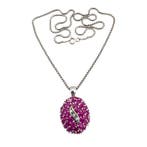 Zonder minimumprijs - Halsketting Zilver - Ruby, Nieuw