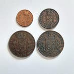 Espagne. Isabelle II. Lote 4 monedas 1856/1864 (Sans prix de