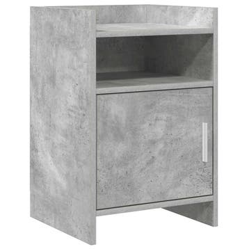vidaXL Nachttafels Betongrijs 40 x 36 x 60 cm Bewerkt hout, Huis en Inrichting, Slaapkamer | Nachtkastjes, Verzenden, Nieuw
