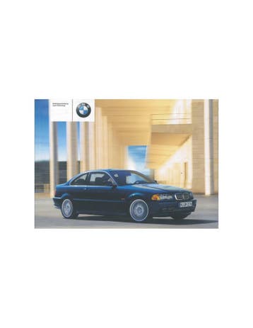 2002 BMW 3 SERIE COUPE INSTRUCTIEBOEKJE DUITS, Ophalen of Verzenden
