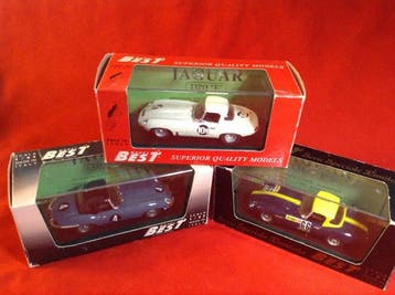 Best Box 1:43 - Model raceauto (3) - Best #SL03 Jaguar E, Nieuw