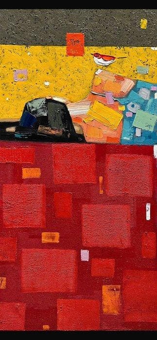 Hoang Anh - Le Repos de l’Oiseau 120 120 cm