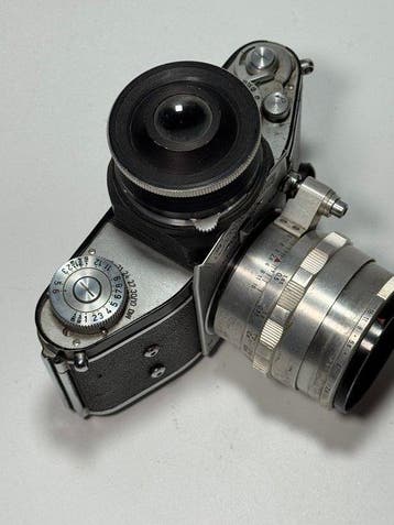 Exakta, Ihagee Varex VX with magnifying finder + T(essar), Audio, Tv en Foto, Nieuw
