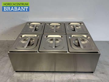 Support de plateau GN en acier inoxydable 6 x 1/6, Verzenden