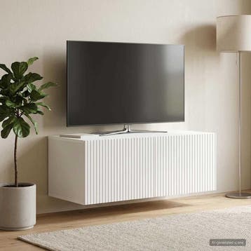 vidaXL Wandmontage TV-kast Wit 78,5 x 41 x 30 cm Bewerkt, Verzenden, Nieuw