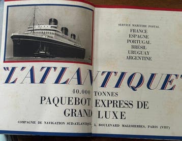 Léon Benigni et Hemjic - L’Atlantique. Paquebot express de