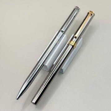Tiffany & Co. - Two T-Clip Ballpoint Pens - CT & GT -