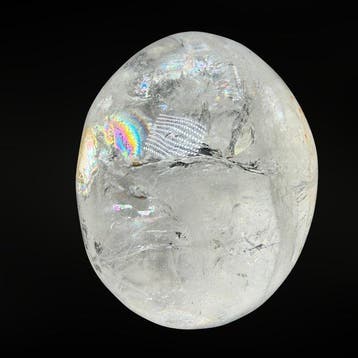 Schedel in Quartz Garden - premium Gravure - Hoogte: 70 mm -