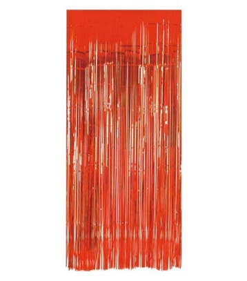 Rood Deurgordijn Folie 2m, Verzenden, Nieuw