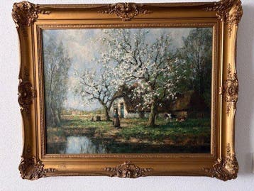 Cor Bouter (1888-1966) (C Verschuur) - Boerderijtafereel