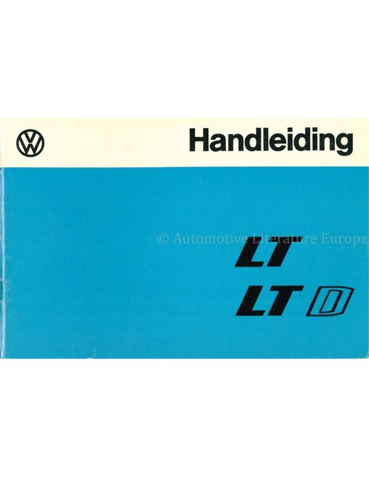 1976 VOLKSWAGEN LT | LTD INSTRUCTIEBOEKJE NEDERLANDS, Autos : Divers, Modes d'emploi & Notices d'utilisation