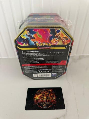 Pokémon - 1 Box - Mega Charizard Tin (Mega Charizard Y ex) -