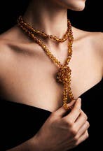 Barnsteen - Premium Baltic Amber Necklace – Layered Nugget