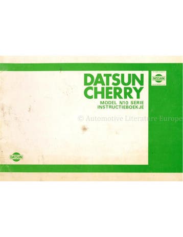 1980 DATSUN CHERRY INSTRUCTIEBOEKJE NEDERLANDS